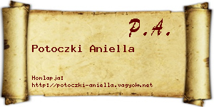 Potoczki Aniella névjegykártya